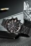 Black Color Men's Wristwatch with Bracelet Gift Bg09