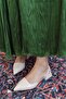 Blush Pointed-Toe Short Block-Heel Women's Shoes - 3