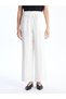 Elastic Waist Straight Wide Leg Women's Trousers - 4