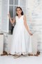 Girl's Taffeta Fabric Sequin Pallet Embroidered Evening Dress Night Graduation Dress