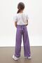 Lilac Slit Leg Belted Viscose Fabric Girl's Trousers 18101 - 4