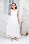 Girl's Taffeta Fabric Sequin Pallet Embroidered Evening Dress Night Graduation Dress - 7
