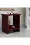 Modern Wooden Nightstand - Ample Storage, Durable, Versatile, Easy Assembly - Apple Cherry - 2