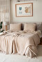 Double Pique Bedspread 4 Layers Muslin Cotton Double Sided Brown 220X240 cm - 5
