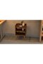 Dark Oak Nightstand - 3 Open Shelves, Easy Assembly, Lightweight, Versatile for Any Room - 3