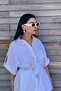 Linen Set - White with Waist Tie Detail - 2