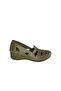 Khaki Women's Wedge Heel Shoes - 2