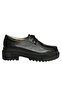 Women's Casual Black Leather Shoes