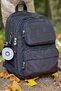 Unisex Black Medium Size Backpack Waterproof 18l School Bag Laptop Bag Travel Sports - 7