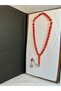 Gold Gilded Prayer Beads, Red Color T-11 - 2