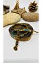 Handmade Natural Stone Bracelet with Brass Bracelet - 2
