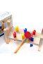 Wooden Hammer Block Educational Toy Wooden Plastic Gear Hammer Hammer Game - 2