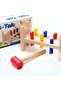 Wooden Hammer Block Educational Toy Wooden Plastic Gear Hammer Hammer Game - 3