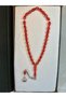 Gold Gilded Prayer Beads, Red Color T-11 - 4