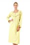 Long Sleeve 100% Cotton Plus Size Combed Cotton Mother's Nightgown - 2