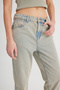 Regular Fit Regular Cut High Waist Straight Leg 100% Cotton Wild West Stone Color Jean Jeans - 4
