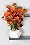 Artificial Orange Eucalyptus Arrangement in Concrete Pot 42 Cm - 3