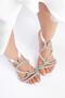 Eliana Genuine Leather White Evening Dress Women's Heeled Sandals - 5