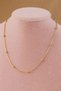 Steel Necklace - Does Not Tarnish, Does Not Fade Dorica Beaded Snake Chain Steel Necklace 40+5 cm - 4