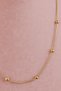 Steel Necklace - Does Not Tarnish, Does Not Fade Dorica Beaded Snake Chain Steel Necklace 40+5 cm - 3