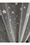 Children's Room Tulle Curtain Star Pattern White Curtain, 1/3 Dense Pleated Sewing - 2