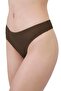 Women's Cotton and Stretch Ribbed Knit Bodysuit Thong Panties 5-Pack-2 - 6