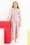 Hooded Long Sleeve Lilac Color Girl's Tracksuit Set - 3