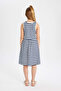 Girl's Navy Blue Dress - B4340A8/Nv42 - 4