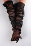 Costume Gloves Bridal Gloves Elbow Length Long Black Tulle – Party Gloves – Party Gloves - 5