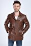 MEN'S GENUINE LEATHER COAT - 5
