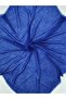 Women's Cobalt Blue Cotton Cotton Flared 100x100cm Plain Color Scarf