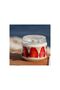 6-Piece Magnolia Glass Jar Magnolia Pudding Container with Metal Lid - 5