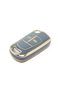 Luxury Opel Astra H Corsa D 2 Button Nano Protection Key Case Gray Gold Color - 3