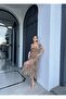 Leopard Patterned Strappy Chiffon Dress - 5