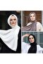 طقم شال ممشط باللون الأسود والكرو والمنك الداكن - عبوة من ثلاث قطع - 5