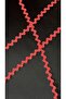 5 Meters Red Water Stone Zigzag Strip - 1 Cm - 2