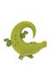Safari Crocodile Balloon 1 Year Birthday Balloon Set Safari Concept Crocodile Balloon and Cream Color Number Balloon - 2