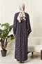 Viscose Fabric - Buttoned Tesseture Gather, Mother and Prayer Dress - 5