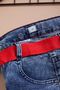 Boy's Blue Text Embroidered Belted Jean Shorts 16104 - 5