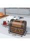 Tip Box Tip box and Piggy Bank Chest Type Tipbox Walnut Wood - 2
