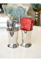 Silver Plated Spoon Rest with 2 Compartments - 4