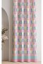 Ays Home Pink Cute Teeth Children's Room Curtain (Please Note the Size)
