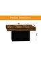 Modern Square Coffee Table - Dark Hunton Oak, Black - Durable, Stylish, Space-Saving - 5