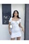 Women's Ayrobin Fabric Chest Gathered Mini Dress - 2