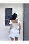 Women's Ayrobin Fabric Chest Gathered Mini Dress - 5