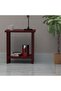 Modern Wooden Nightstand - Ample Storage, Durable, Versatile, Easy Assembly - Apple Cherry - 4