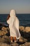Hooded Organic Cotton Muslin Children's Baby Poncho - Beach and Bath Towel - 7