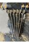Set of 6 Stainless Chrome Straw Cocktail Bar Spoons and Cleaning Brush, Latte Spoon with Straw 22 Cm - 3