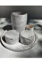 Marble patterned concrete spice set & salt bowl & pepper bowl & spoon bowl - 2
