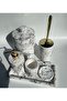 Black and White Patterned Bathroom Set - 3